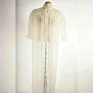 Elegant Sheer Lace Robe